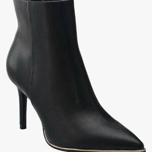 Marc Fisher Elegant Black Leather Ankle Boots size 11